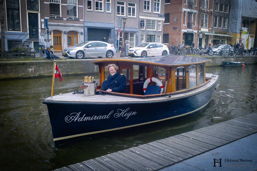 Small boat in Amsterdam