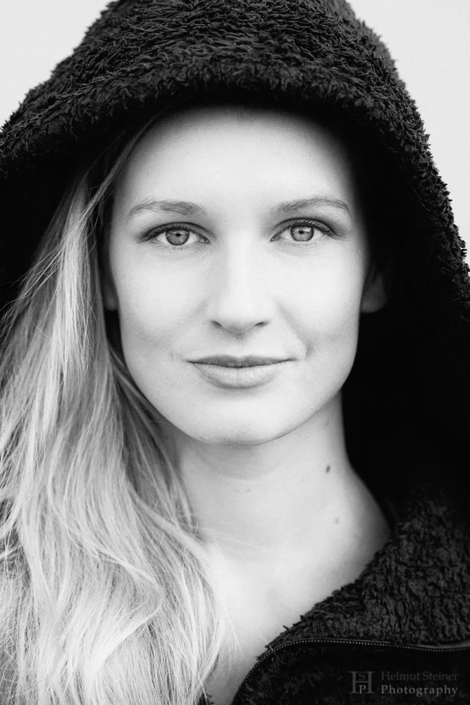 Classic black and white portrait