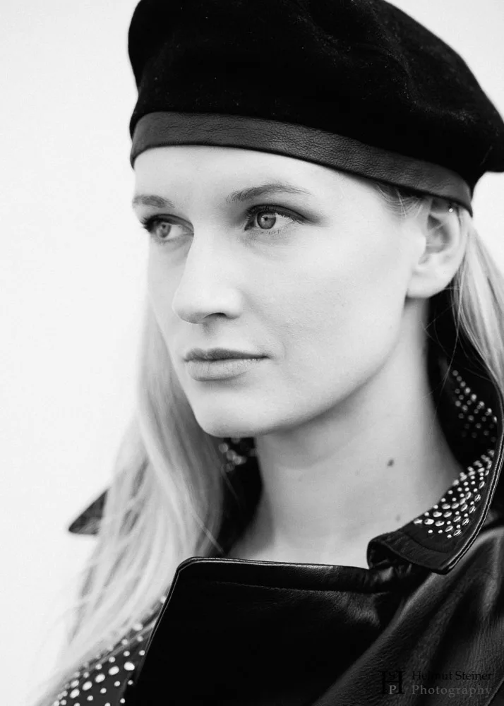 Classic black and white portrait