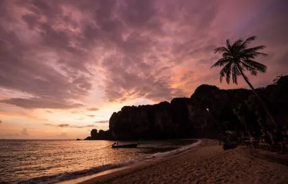 Sunset at Tonsai Beach, Krabi, Thailand